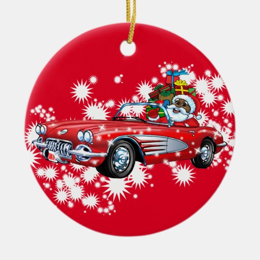 クールなクリスマス! セラミックオーナメント (正面)