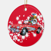 クールなクリスマス! セラミックオーナメント (左)