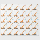 クールなクレーン男の子のギフトのアイディア ラッピングペーパー (フラット)