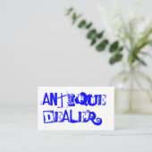 クールなグランジのアンティーク ディーラー 名刺 (スタンド正面)