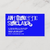 クールなグランジのアンティーク ディーラー 名刺 (裏面)