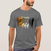 クールなグランジベアの影 ゲイ・ベアーズ・プライド Tシャツ (正面)
