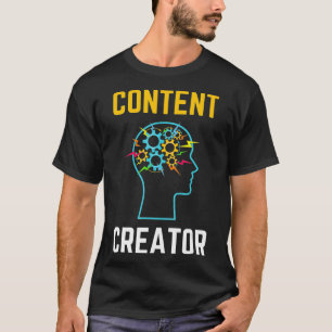 クールなコンテンツクリエーター プロデューサー Tシャツ