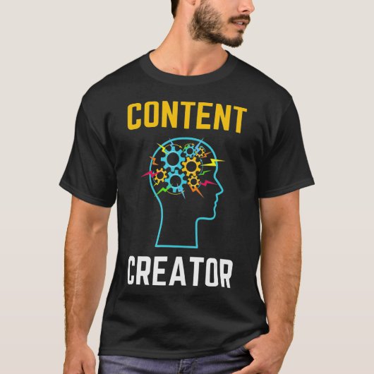 クールなコンテンツクリエーター プロデューサー Tシャツ (正面)