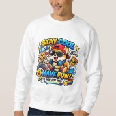 クールなコーギー スウェットシャツ (正面)