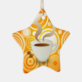 クールなコーヒークリスマスのオーナメント セラミックオーナメント (右)