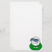 クールなゴルファー 便箋 (正面/裏面)