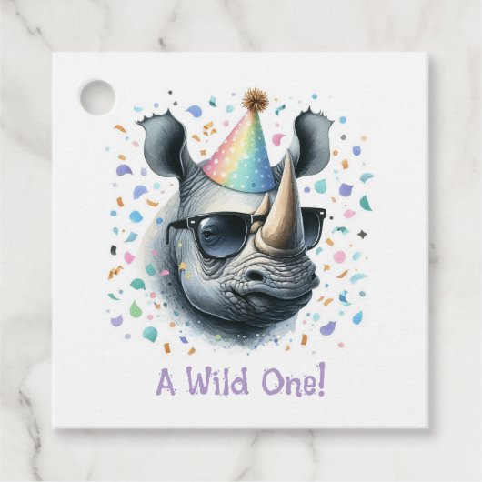 クールなサイ "Wild One" 誕生日 フェイバータグ (正面)