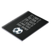 クールなサッカーギフト スポーツ キッズのためのユニークな記念品 ノートブック (左側)