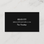 クールなサッカーボールの名刺 名刺 (裏面)