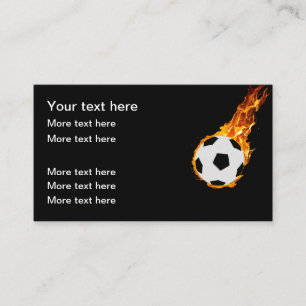 クールなサッカーボールデザインのビジネスカード 名刺