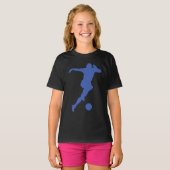 クールなサッカー選手 Tシャツ (正面フル)