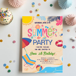 クールなサマー・パーティー 招待状