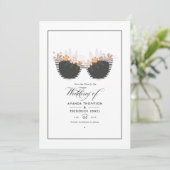 クールなサマー・ビーチ・ウェディング セーブザデート (スタンド正面)