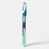 クールなサメの抽象芸術モノグラム Case-Mate iPhoneケース (裏面 / 右)
