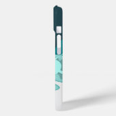 クールなサメの抽象芸術モノグラム Case-Mate iPhoneケース (裏面 / 左)