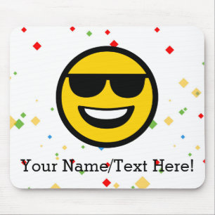 クールなサングラスEmoji マウスパッド