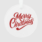 クールなサンタクロースのクリスマスホリデー🎅 オーナメント (裏面)