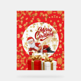 クールなサンタクロースのクリスマス🎅 アクリルサイン