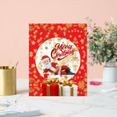 クールなサンタクロースのクリスマス🎅 アクリルサイン (ウェディング)