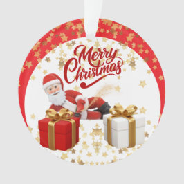 クールなサンタクロースのクリスマス🎅 オーナメント