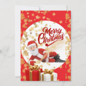 クールなサンタクロースのクリスマス🎅 シーズンカード (正面)