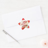 クールなサンタクロースのクリスマス🎅 星シール (封筒)