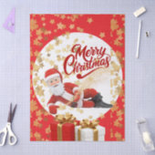 クールなサンタクロースのクリスマス🎅 薄葉紙 (クラフト)