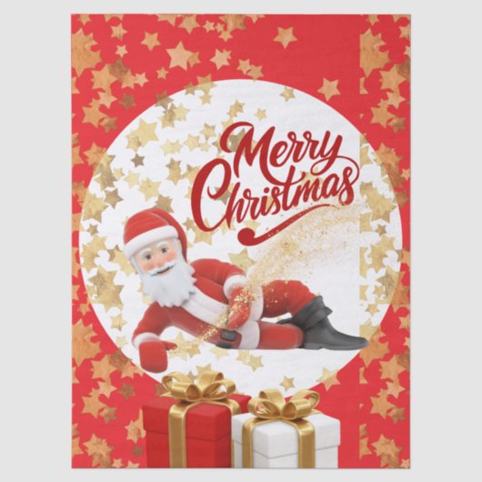 クールなサンタクロースのクリスマス🎅 薄葉紙 (正面)