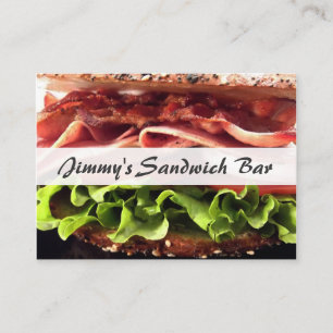 クールなサンドイッチ店-名刺 名刺