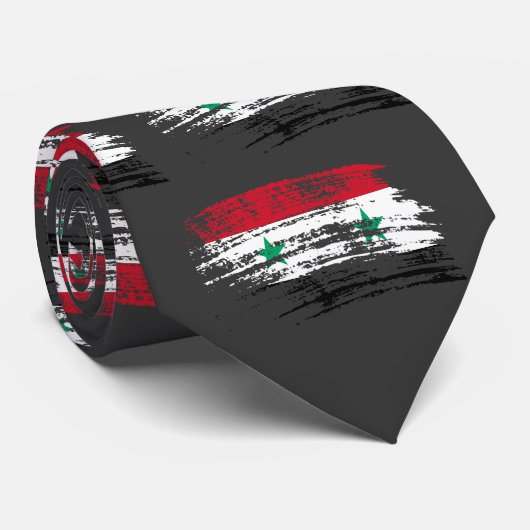 クールなシリアの旗のデザイン ネクタイ (ロール)