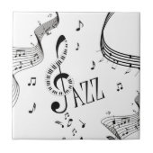 クールなジャズ音楽 タイル (正面)