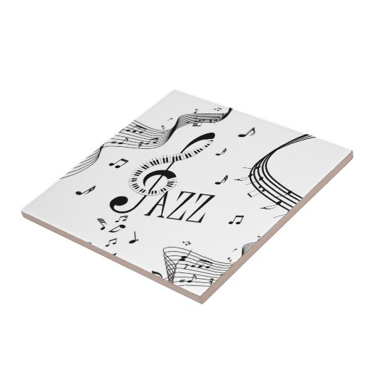 クールなジャズ音楽 タイル (側面)