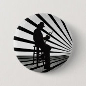 クールなジャズ2 缶バッジ (正面)