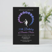 クールなジャズ トランペット奏者の50歳誕生日パーティー 招待状 (スタンド正面)