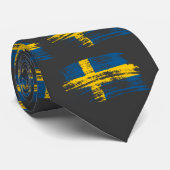 クールなスウェーデンの旗のデザイン ネクタイ (ロール)