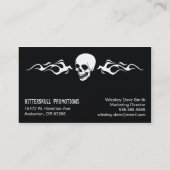 クールなスカルの名刺 名刺 (裏面)