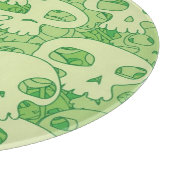 クールなスカル カッティングボード (角)