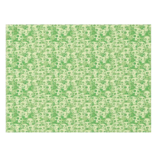 クールなスカル テーブルクロス (正面(横))