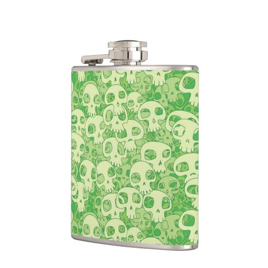 クールなスカル フラスク (左)