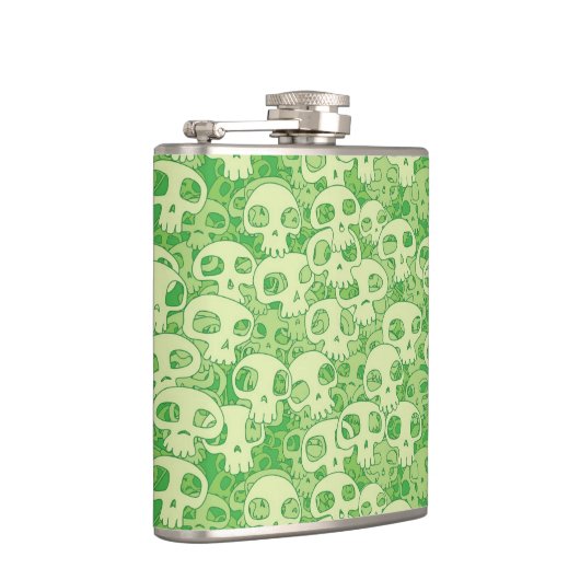 クールなスカル フラスク (右)