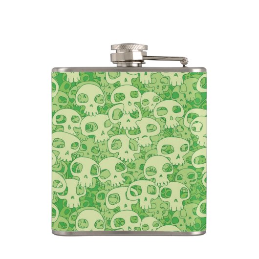 クールなスカル フラスク (裏面)