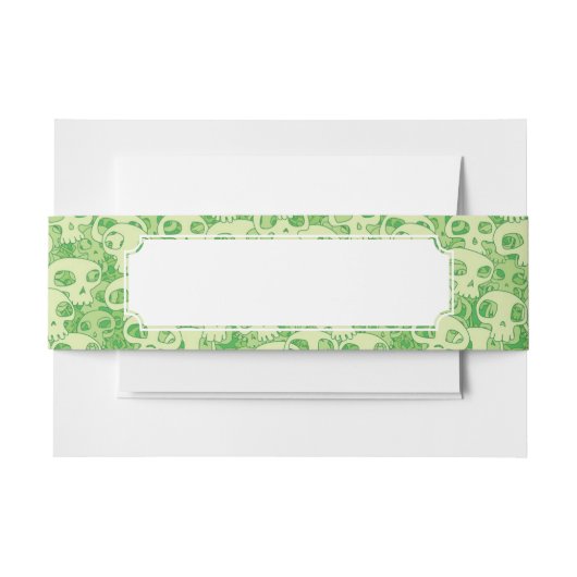 クールなスカル 招待状ベリーバンド (正面例)