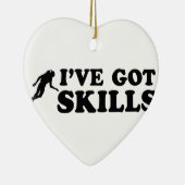 クールなスキューバ飛び込みのデザイン セラミックオーナメント (右)