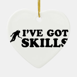 クールなスキューバ飛び込みのデザイン セラミックオーナメント