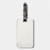 クールなスキー休日のプリントが付いている荷物のラベル ラゲッジタグ (裏面縦)