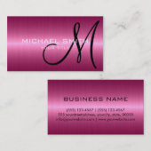 クールなステンレス鋼の金属2 名刺 (正面/裏面)