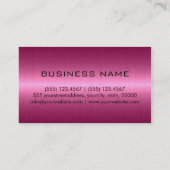 クールなステンレス鋼の金属2 名刺 (裏面)