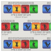 クールなスノーボードそれは生き方です ファブリック (クローズアップ)
