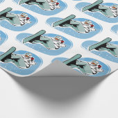 クールなスノーボードの人 ラッピングペーパー (角)